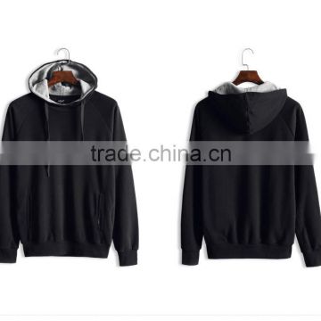 Plain Man Hoody Black Hoodie Wholesale Hoodies