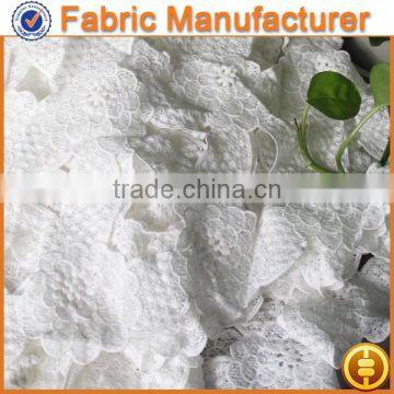 new fashion textile white 100 %polyester guipure chemical lace chemical product cold water soluble nonwoven fabric