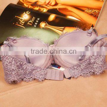 Ladies Hot Shock Absorber Women Open Cup Hot Sexy Lady Lace Bra photo-5