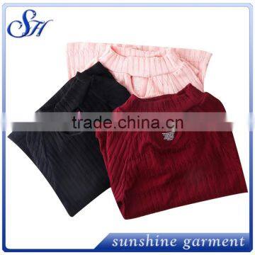 2017 High Quality Ladies O Neck Knitting Top for Women Casual photo-6