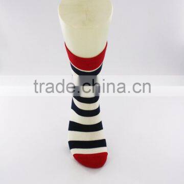 OEM Custom Colorful Combed Cotton Dress Business Men Happy Socks photo-4