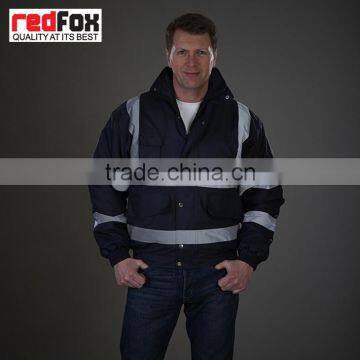 wholesale safety reflective bomber jacket