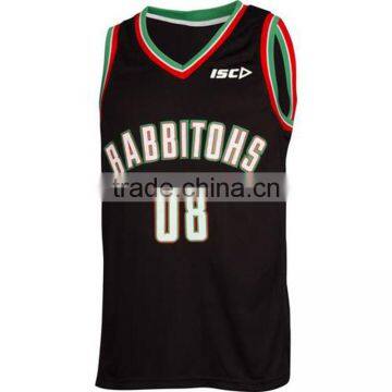 Digital full sublimated printing basketball jersey, specialized basketball gilet