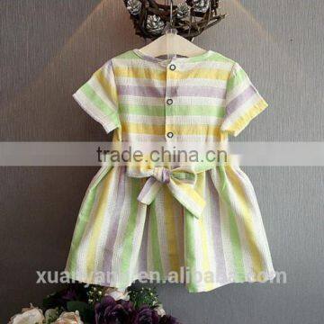 Hot Sale Kids Clothes Boutique Frock Design Linen Cutting Sales New Model Girl Dress photo-4