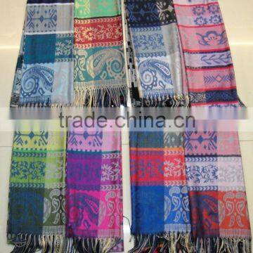 2017Fashion Classic Top Sold China Wholesale Jacquard Paisley Flroal Geometric Rayon Scarf photo-4