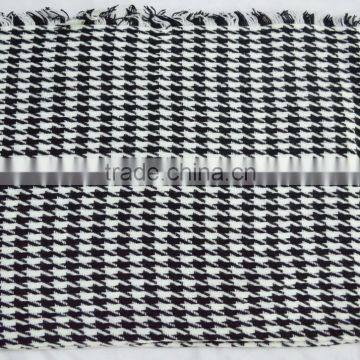 2016 Hot Popular Houndstooth Soft 100%viscose Knitted Shawl photo-2