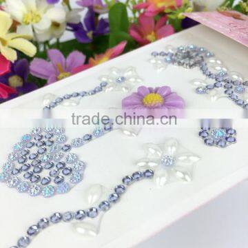 Special Gems Heart Rhinestone Pearl Sticker Self Adhesive Crystal Stickers For DIY photo-6