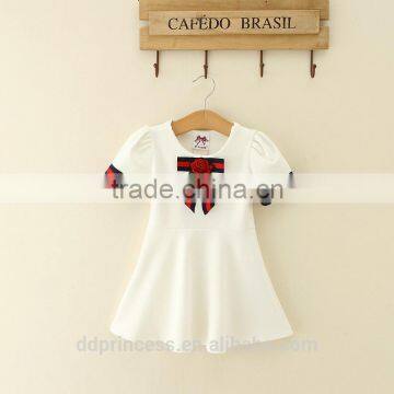 summer cotton indo western dress for girl white flower tie girl daily wear dress