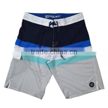 European Standard Stripe Print Fabric Men Sports Shorts photo-2