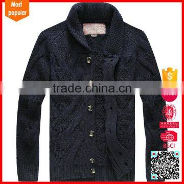 Fashion knitted cashmere wholesale cardigans men's sweater