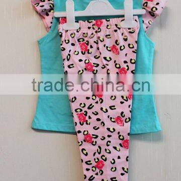 Lovely Style Baby Summer Pajama Short Sleeve Knitted Baby Girls Summer Pajama Set TP-7715 photo-3