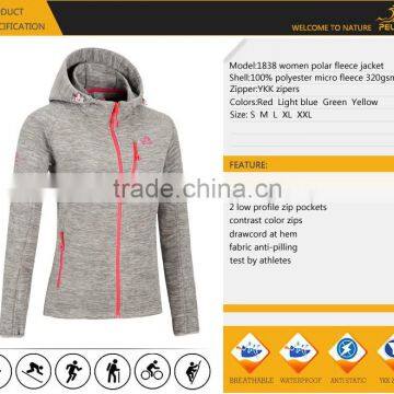 2017 New Fashion Cheap Women Fleece Jacket With Hooded photo-6