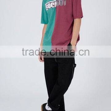 Custom Latest Men Asymmetric Personality Trend T - Shirts photo-5