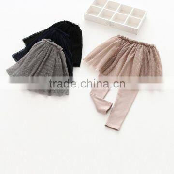 S60645B New Autumn Children's Clothing Girls Two Culottes Children Cotton Gauze Pants Bottoming Trousers photo-5