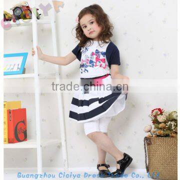 Pretty Fashion Summer Ready Stock Striped Baby Girls Fashion Set photo-3