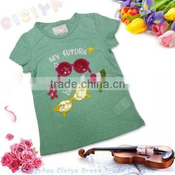 New arrival summer comfortable cotton tshirt/t-shirt for girl