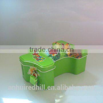 Low Price hot selling tinplate material craft gift box cheap metal iron piggy bank for collection