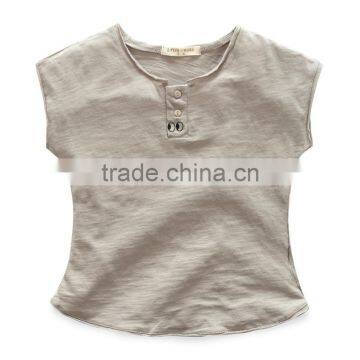 Wholesale Summer Cotton Short Sleeves Boys Kids Round Neck T-shirt photo-2