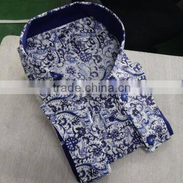 100% Cotton Material New Pattern Printing Custom Hawaiian Shirts for Men 2017 photo-2