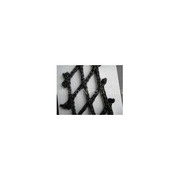 fish catching Black Super PE HDPE Fishing Nets Single / Double knotted