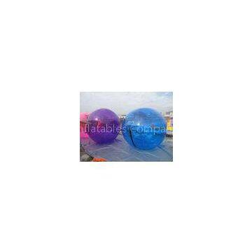 Purple / Blue Large 1.0mm PVC Inflatable Walk On Water Ball 2m Diameter For Pool or Lake