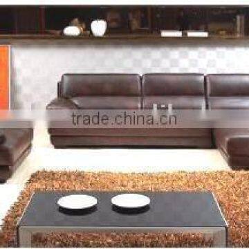 Brown Household Leather PVC Match Sofa