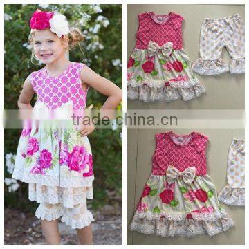 Conice Remake Summer Cotton Wholesale Children Boutique Outfit photo-3