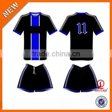 2016 New style football uniforms set for adult/wholesale mens soccer uniforms/latest design tracksuit