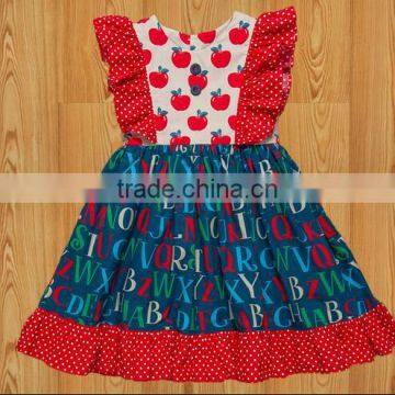 Boya Latest style baby dress /girl party wear dress handmade baby crochet polka dot frock baby toddlers girls clothing