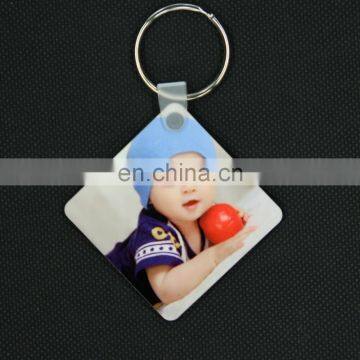 customize double sides printable square key chain