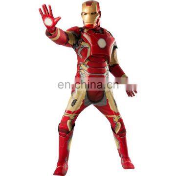 Deluxe high quality iron man costume halloween fancy dress costume AGM2567