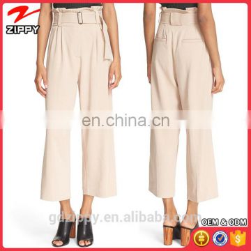 2016 Whisper Belted High Waist Women Pants