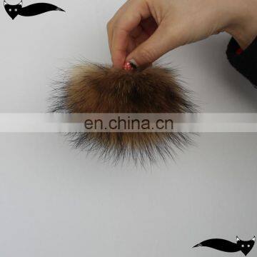 Hot sale natural 11cm raccoon fur ball