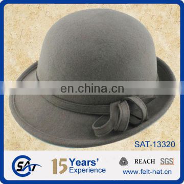 fashion middle brim hat pure woolen hat bowler hat