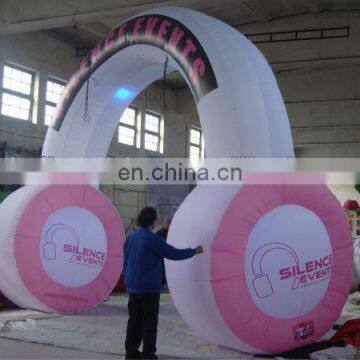 gaint inflatable headphone for party decoration