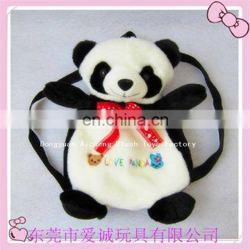 Lovely plush panda backpack OEM