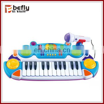 Educational futuristic plastic music keyboard toy for kid