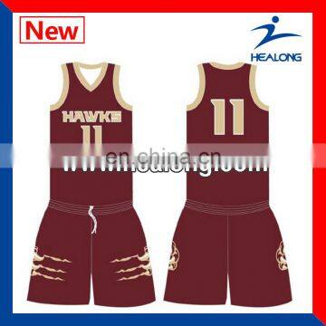 New Design Polyester Practice Basketball Jersey