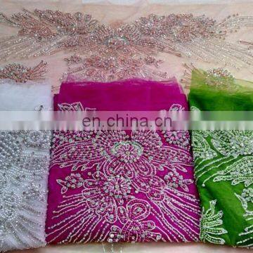 Hand Made Stone Blouse Lace Made In India Design NO.2017 photo-4