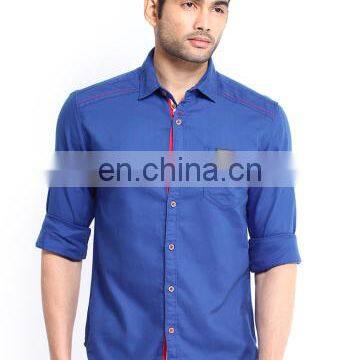 Locomotive Men Blue Casual Shirt