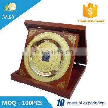 Hot selling custom souvenir metal commemorative plaque award plates