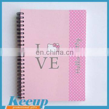 2017 Hot New Design Customized promotional bulk spiral cheap notebooks