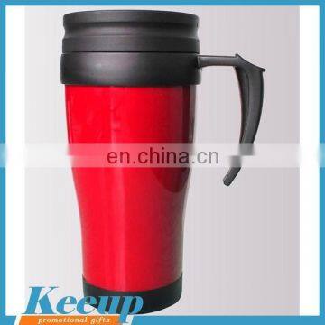 Custom Logo Plastic Travel Mug With Handle