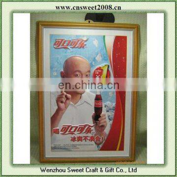 plastic pvc 3d picture poster for wall decoration