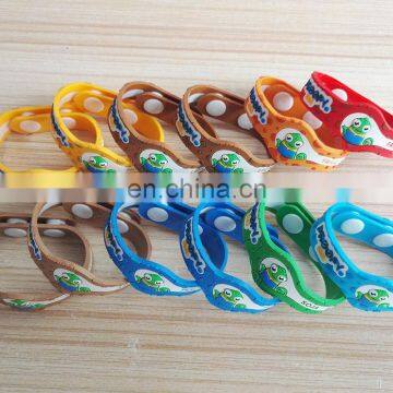 custom made soft plastic pvc wristband for kids