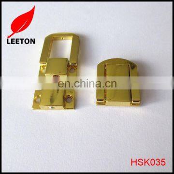 Good Quality Shiny Gold Wooden Box Lock photo-2