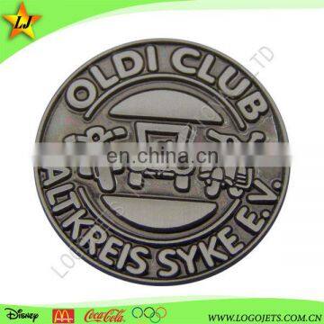 Customized Size Flashing, Magnetic Stamped metal badge without color