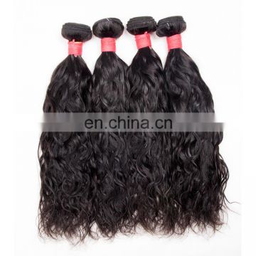 natural wave virgin brazilian human hair weave