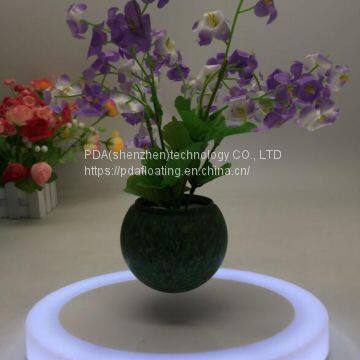 Color Led Light Maglev Floating Levitate Bottom Air Bonsai Tree Pot photo-2