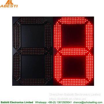 Shenzhen factory 24inch Outdoor Led 1 Digit number 7 segment led display for Electronic Digital Price Signs